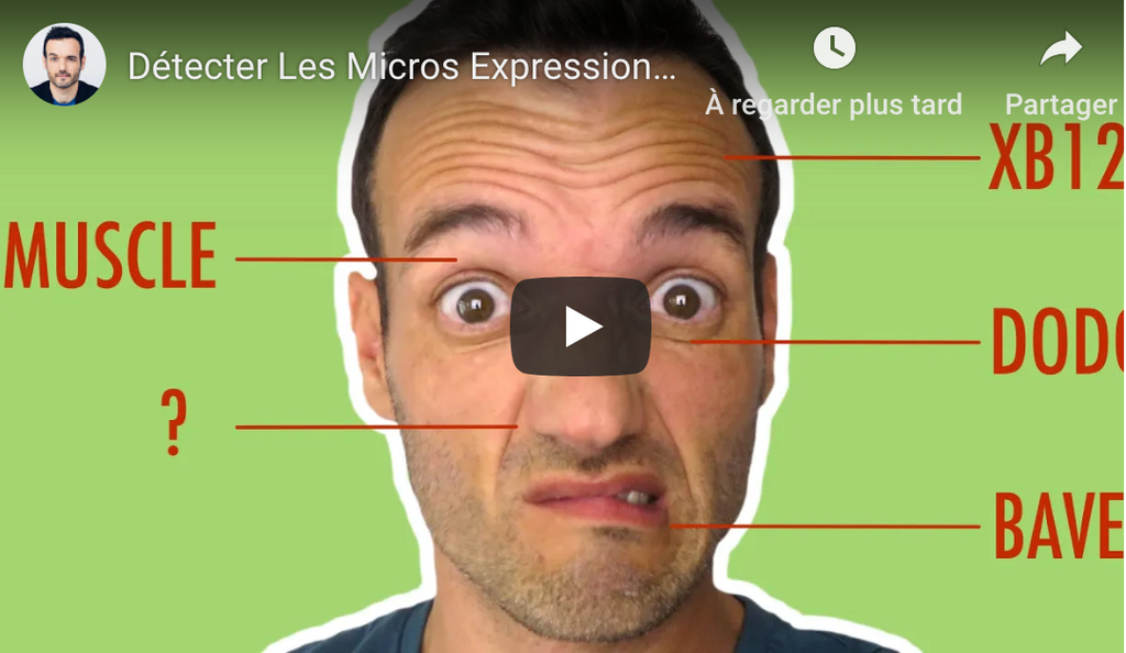 Les micro expressions expliquées en vidéo